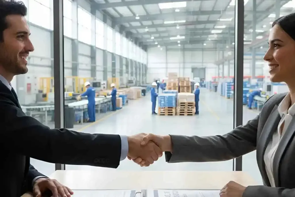 Abogado y empleadora cierran acuerdo de asesoría en subcontratación laboral en planta industrial