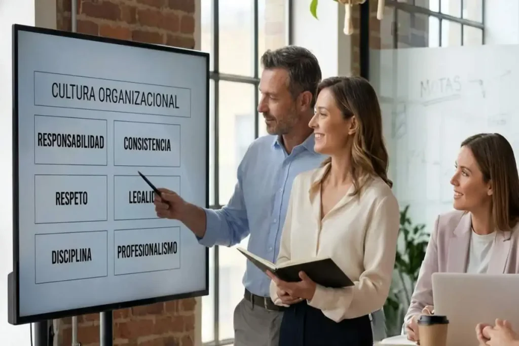 RRHH presentan estructura de cultura organizacional aplicando la asesoría en cultura organizacional